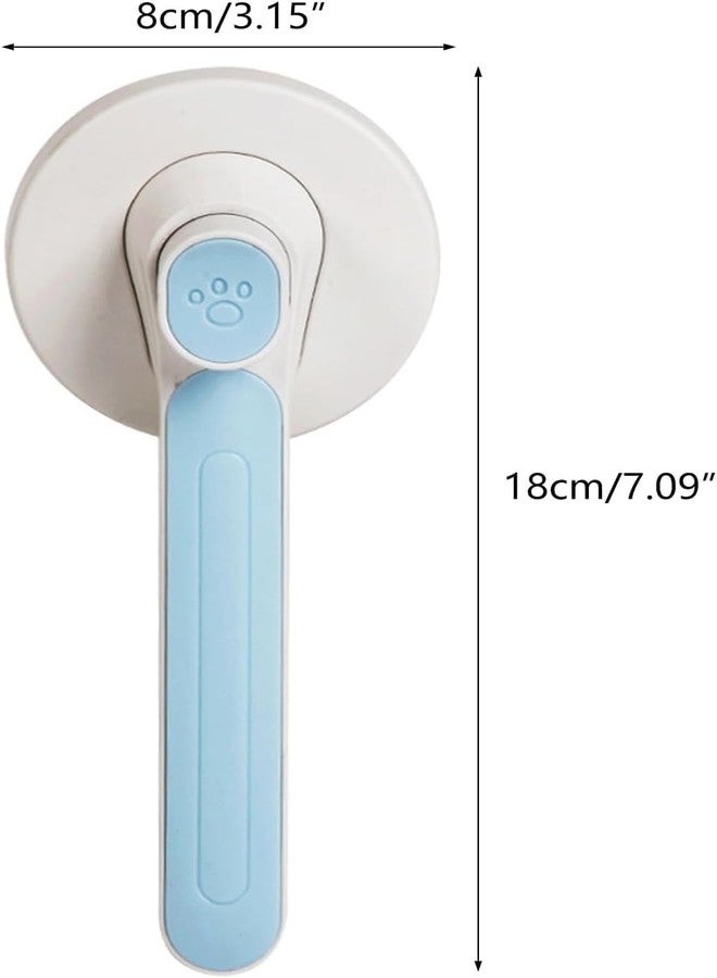 KittuPet فرشاة شعر القطط والكلاب من كيتو بيت، فرشاة لإزالة الشعر المتساقط والتنظيف بشعيرات طويلة جدًا وزر تنظيف سهل، فرشاة لتمليس شعر الحيوانات الأليفة، تزيل الشعر العالق بسهولة - Image 2